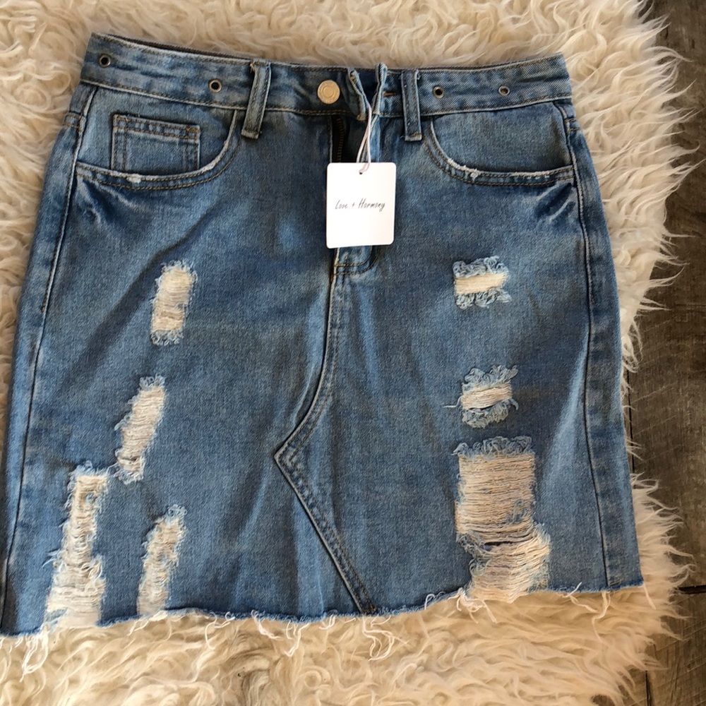 New with tags jeans mini skirt denim size small